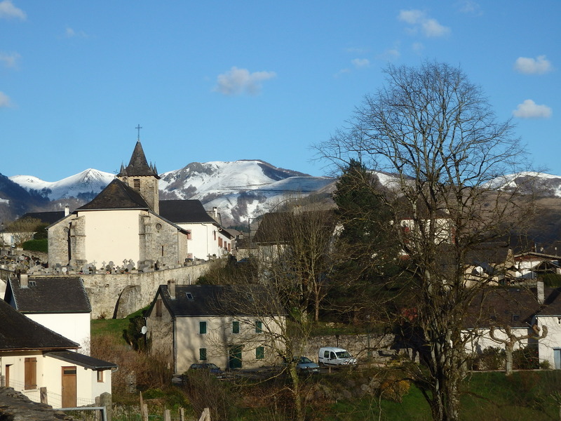 The village Larrau in 4 km distance