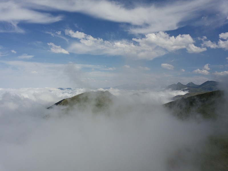 View East (along the Pyrenees) from 100 m above the point