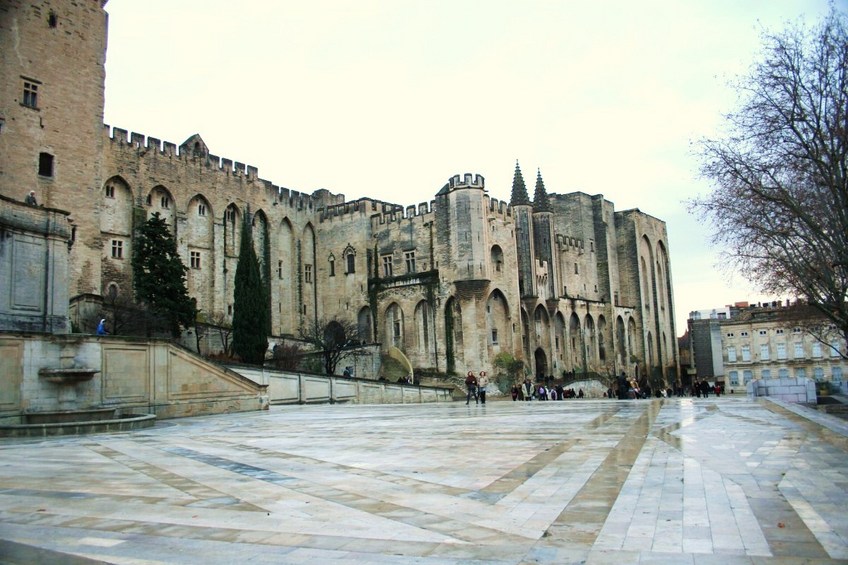 The Palace of the Popes in Avignon