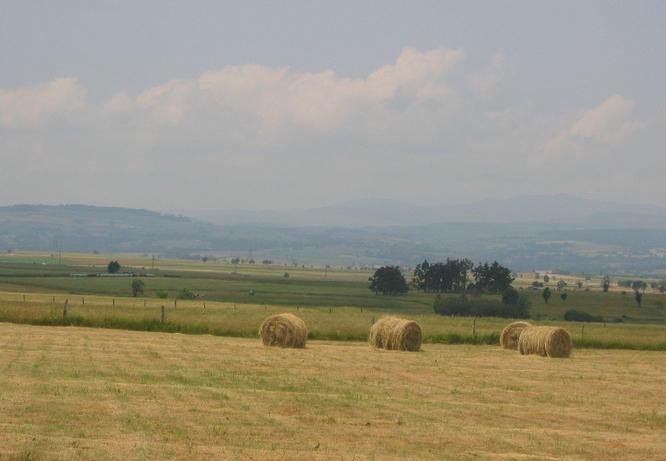 View West to the Cantal Mountains
