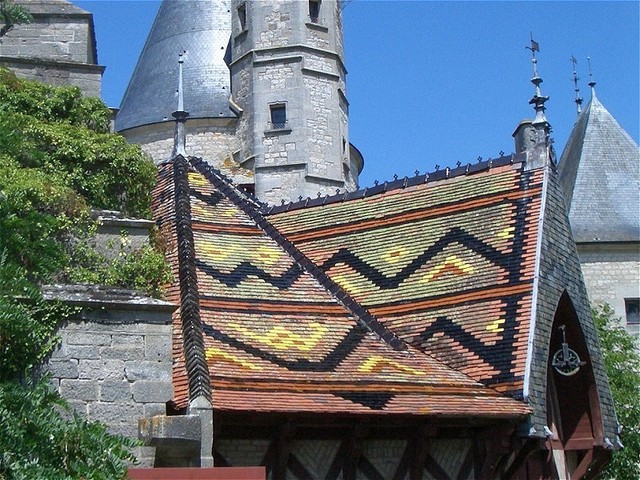 Roofing of Chateau La Rochepot