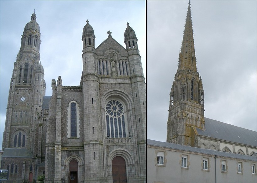The large churches of St Laurent-sur-Sèvre