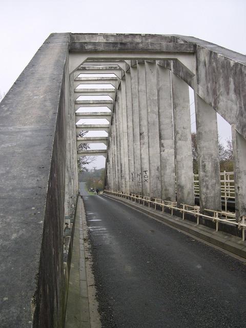 The concrete bridge