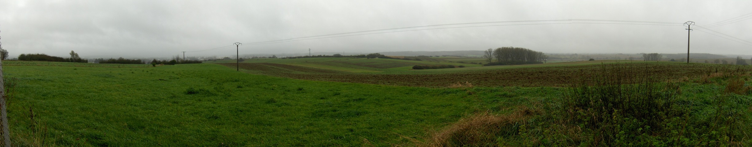 Panoramic view to south