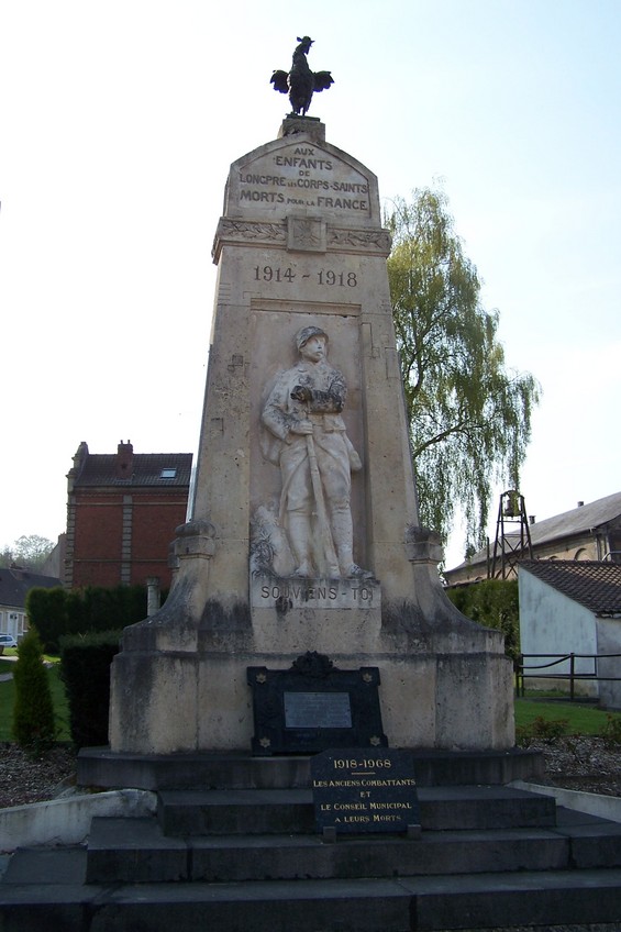 Monument to the children of Longpré-les-Corps-Saints who died for France 1914 - 1918