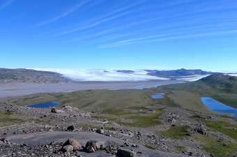 #1: View NE from point 318 m (8 km to the CP)