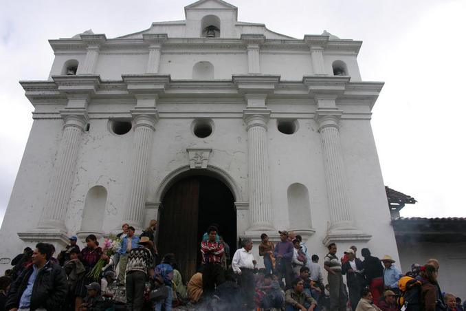 The church of Santo Tomas in Chichicastenango.