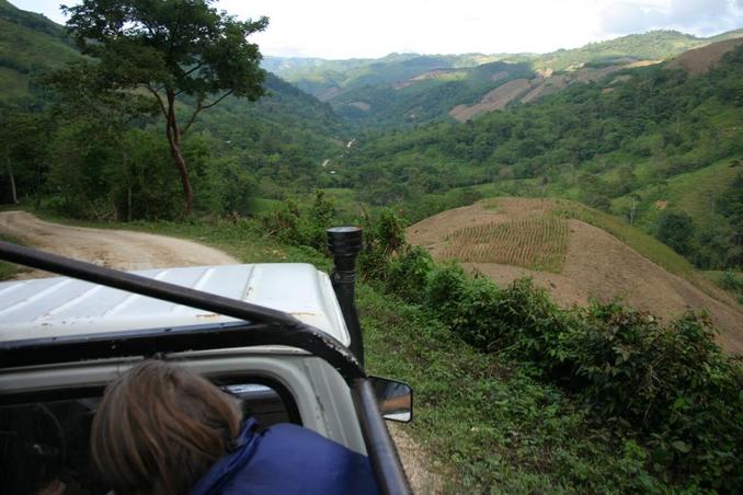 The valley in which the hot springs are.