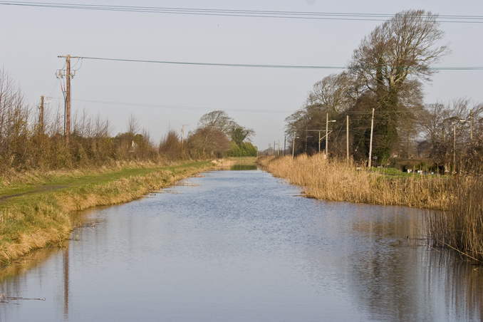 Canal next to the road