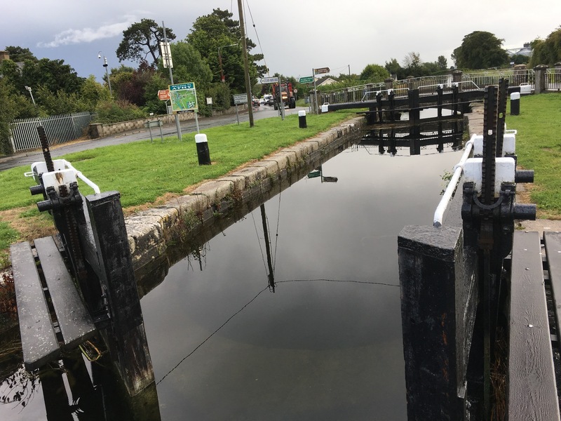 The lock of the nearby canal