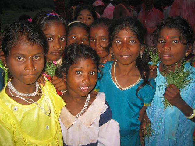 Kids at the Ganesha Festival