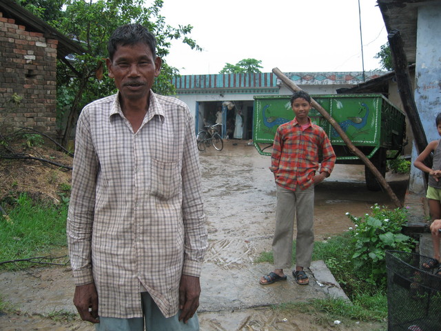 Farmer Isan Singh in the village of Nagwanat, near the cp