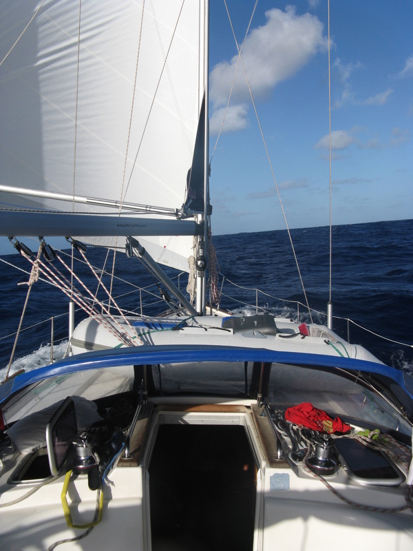Looking west, water, water, water! About 630 nm to St. Lucia, Caribbean
