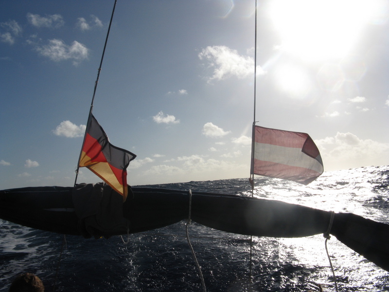 Looking east, water, water, water! About 1.450 nm to Mindelo, Cabo Verdes