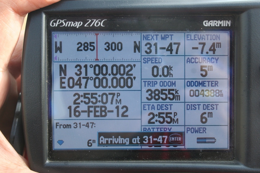 GPS reading 