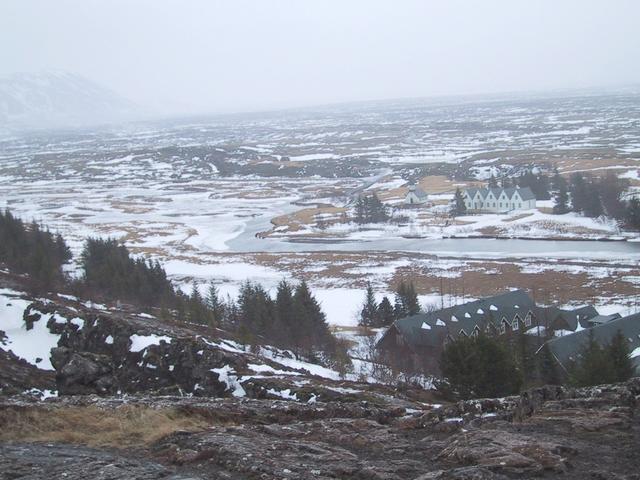 View over Thingvellir, site of early parlament