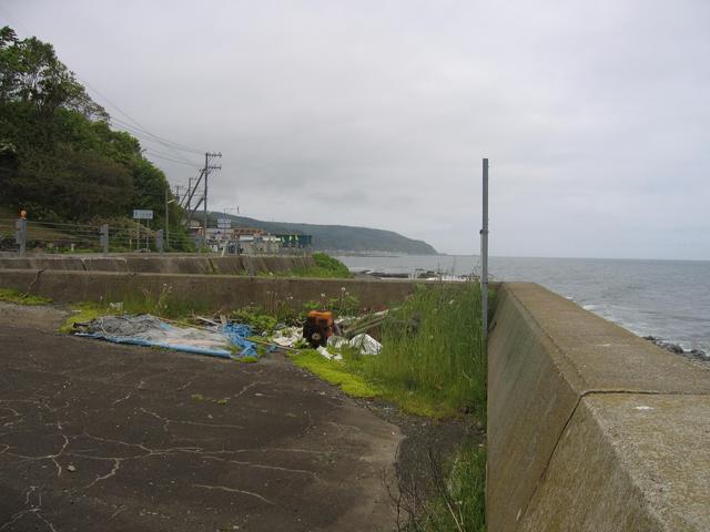View northwestwards along the coast