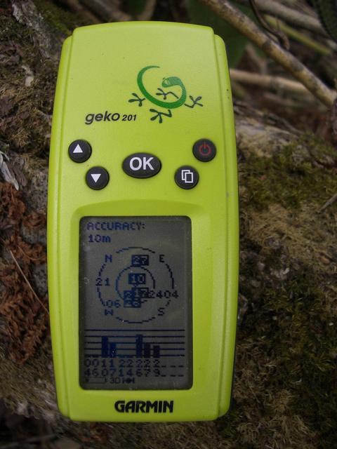 The GPS's accuracy display