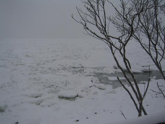 Our starting point at the frozen Okhotsk Sea