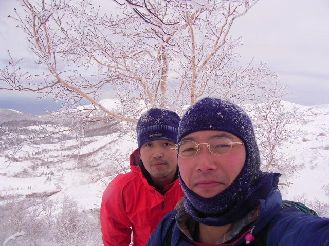 MASAO(behind) & TOMOHIRO(front) at the confluence