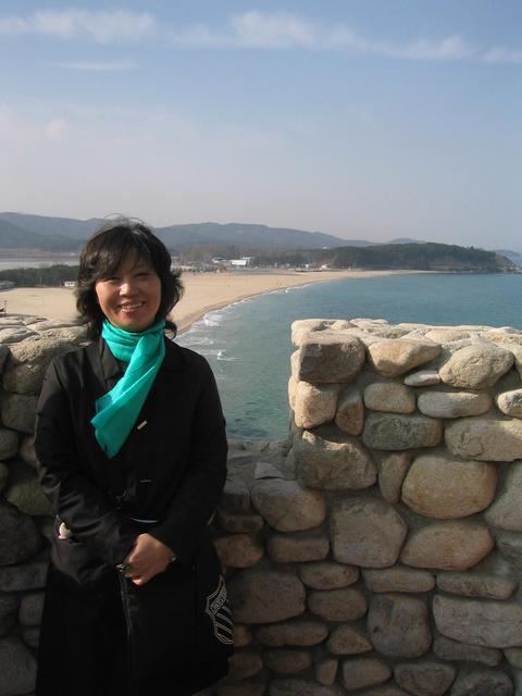 Mrs. Jang at N. Korean border observatory