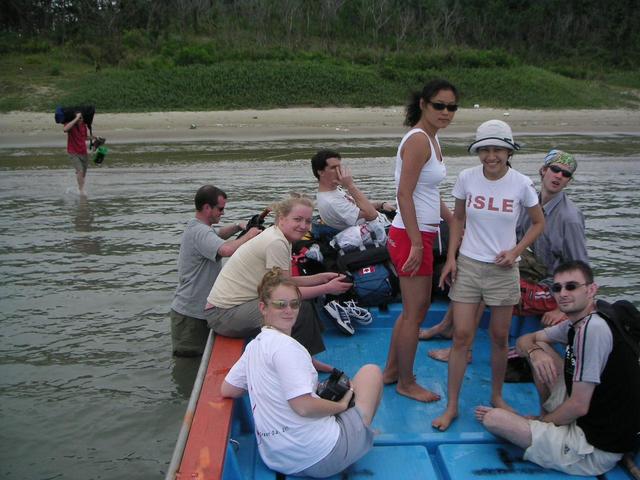 (Left to right) Paul (In the water), Ian, Anna, Nancy, Mike, Ji Hyun, Katie, Jeff, Emmett.