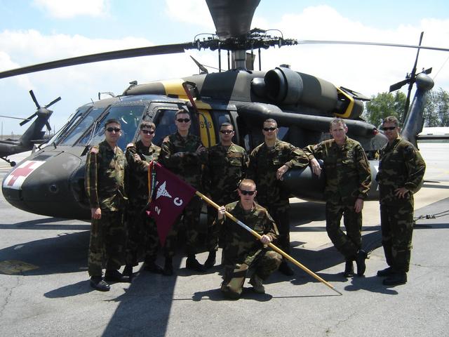 The crews: Brian,James,Chris,Will,Mike,Stan,Steve and Travis with guidon. Anthony couldn't make the photo.
