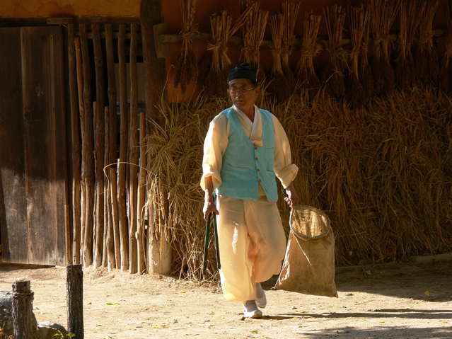 Traditional village kept clean