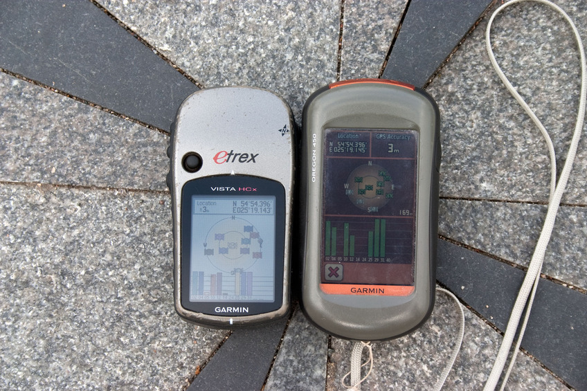 GPS reading at the monument