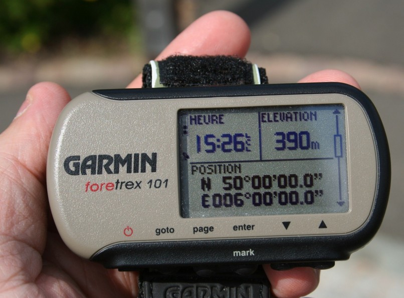 Our GPS with the coordinates