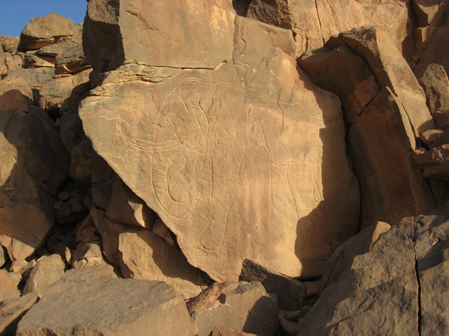 Rockpainting from the nearby Wadi Matkandusch