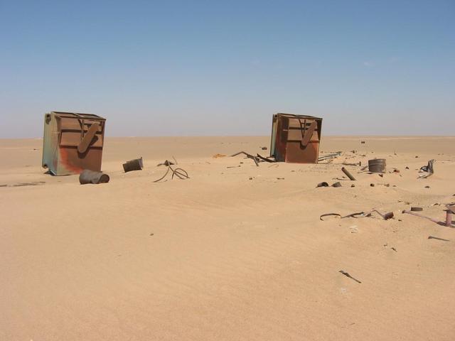 Desert scrap yard