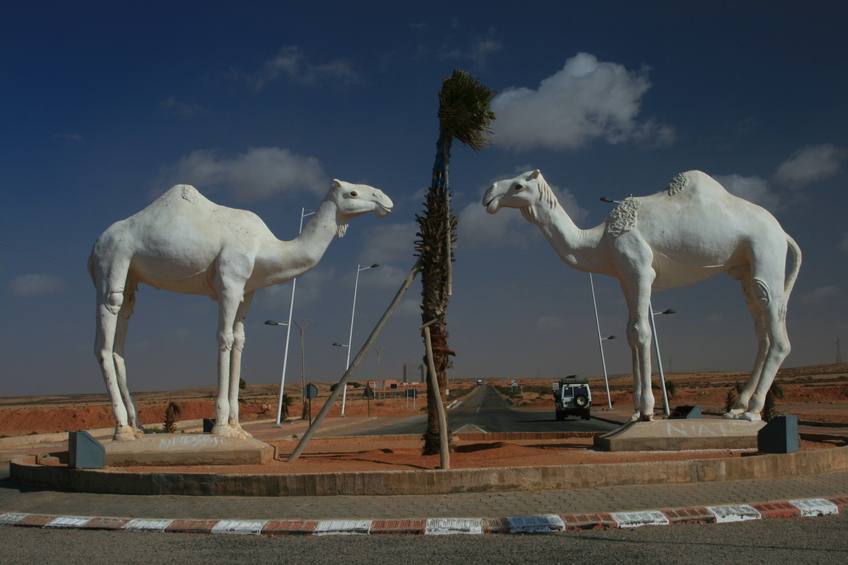 Door to Western Sahara at Tan-Tan