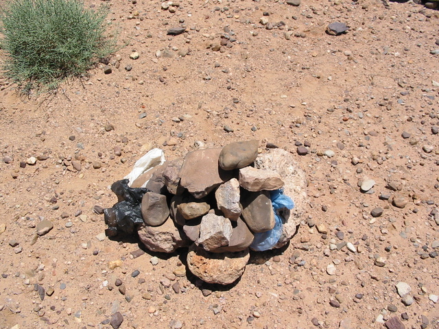 Cairn at site
