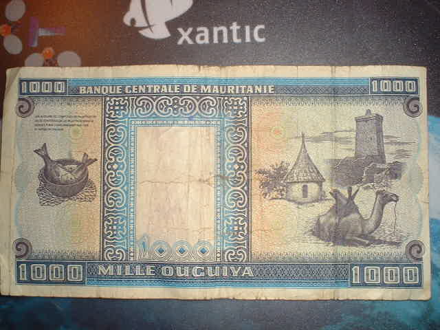 Fish on a Mauritanian banknote
