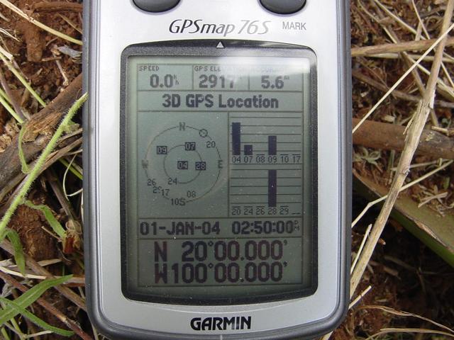 Our GPS reading
