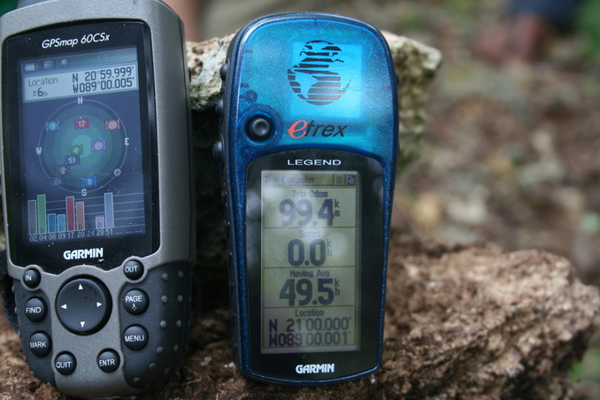 Marco's and Roberto's GPS receivers show slightly different readings...