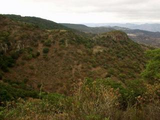 #1: The confluence is somewhere in this hillside