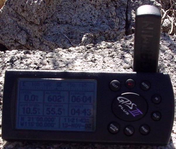  Photo of GPS Receiver at Confluence
