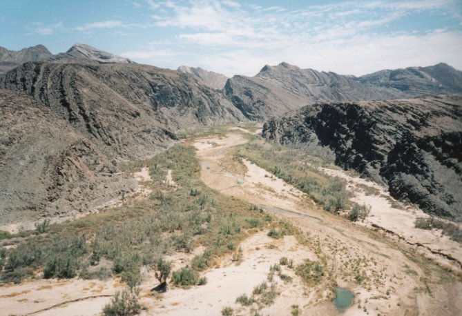 View from cliff over Ugab river