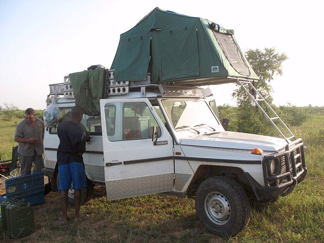 Our vehicle with roof tent
