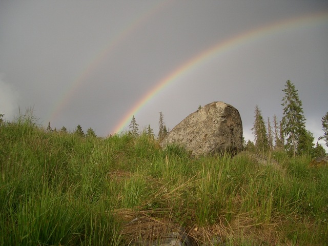 Rainbow near the confluence point