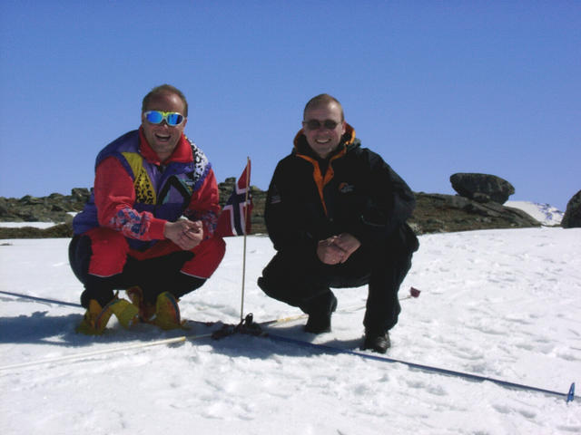 The expedition members, Knut and Ingar
