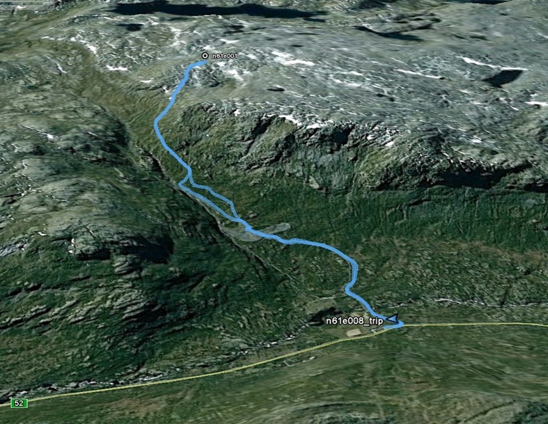 Google Earth track