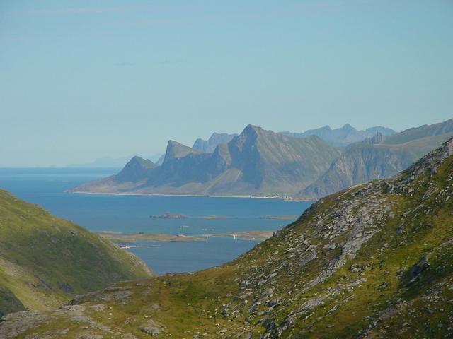 View from the trip to the north and the island Flakstadøya