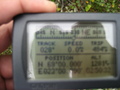 #5: obligatory GPS picture..fairly blurry as the mosquitoes were trying my patience!