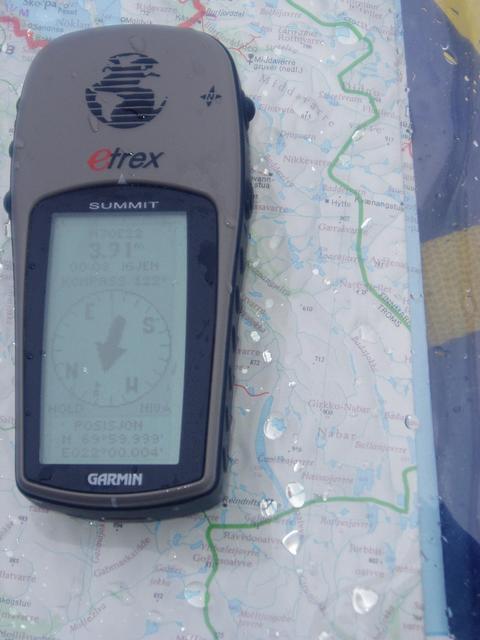 GPS reading.
