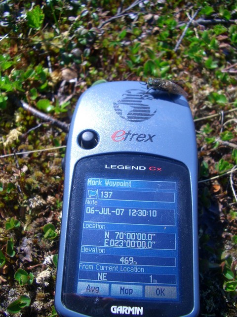 GPS registration (with a biting horsefly)