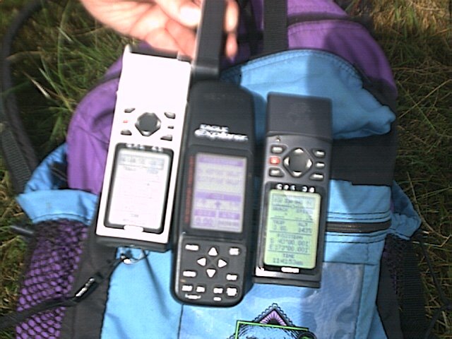 3x GPS handsets (ooops - out of focus)