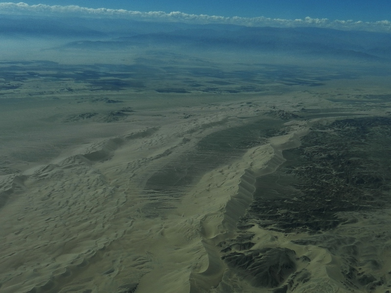 Looking toward 14S 76W while on a sightseeing flight to the Nazca Lines